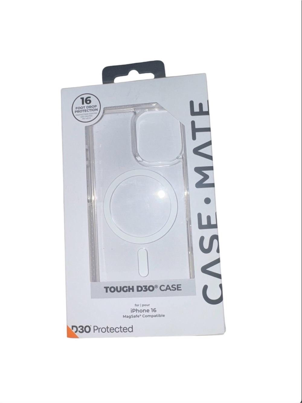 Case-Mate Clear Tough D30 MagSafe Case - Transparent iPhone 16